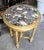 Round Gilded Wooden Pedestal Table For Sale - Image 4 of 5