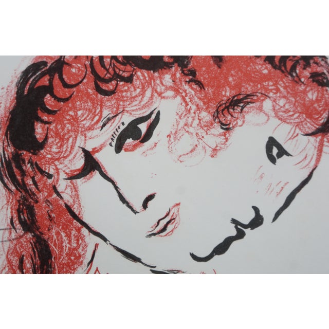 1980 Marc Chagall Signed Lithographe III Lithograph Book Cover Poster 31" For Sale - Image 12 of 12