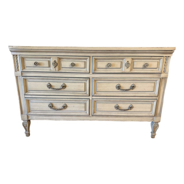 Dixie Furniture French Country Vintage Dresser For Sale