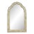 Currey & Co. Modern Faux Bone Arch Wall Mirror For Sale