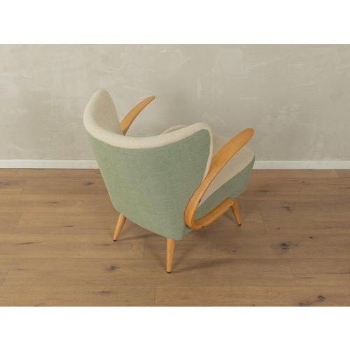 Mid-Century Two Tone Beech Armchair For Sale - Image 9 of 9