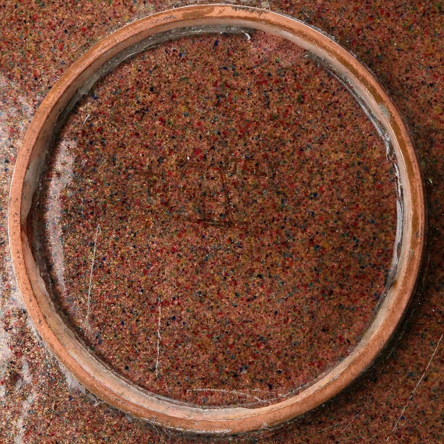 Metal Copper and Enamel Plate attributed to Studio Del Campo, Turin, Italy For Sale - Image 7 of 9