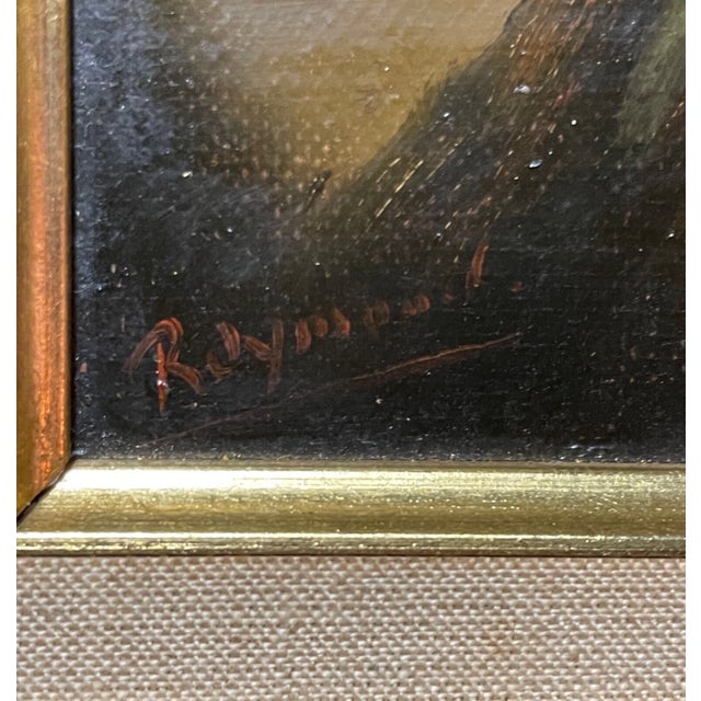 Brown Vintage Original Raymond Realism Elder Bearded Man Oil Painting Portrait Framed For Sale - Image 8 of 11