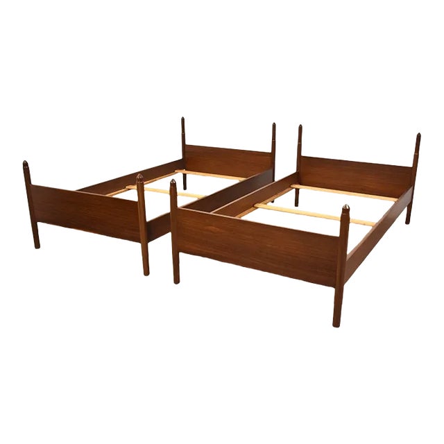 Danish Modern Teak Twin Beds - a Pair For Sale