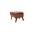 Contemporary Brown Leather and Smoked Oak My Own Chair Footstools by Lassen, Set of 4 For Sale - Image 3 of 6