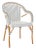 California Armchair, Set of 2 - White/Navy For Sale In Philadelphia - Image 6 of 8