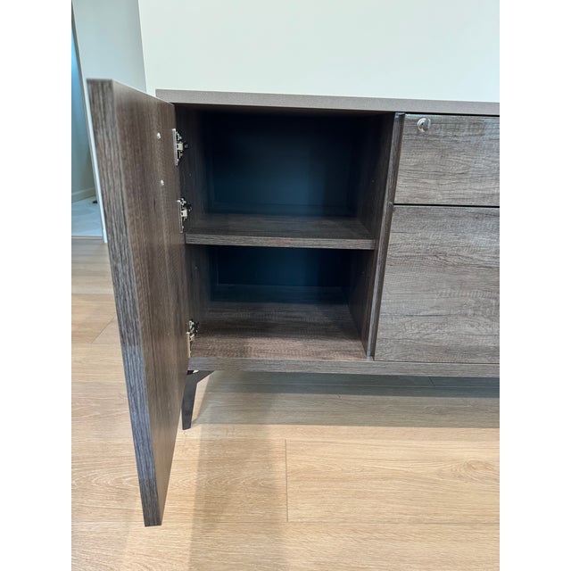 2010s Alf Italia Montecarlo Credenza | Koto Grey High Gloss | Made in Italy | 2019 For Sale - Image 5 of 9