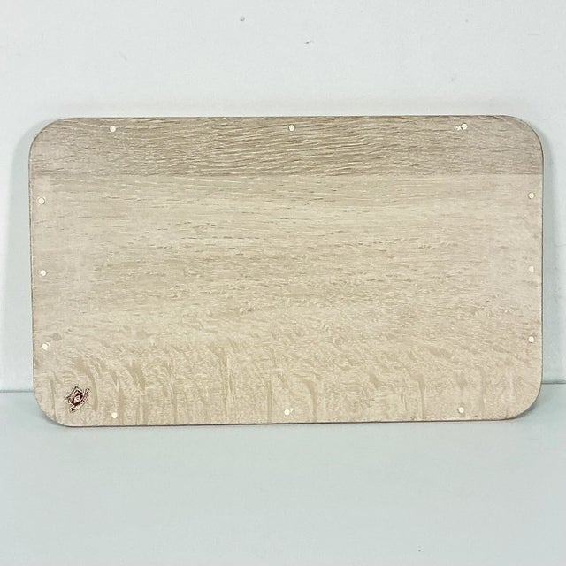 1960s 1960s Vintage Rustic Farmhouse Boho Chic Large Cerused Oak Pheasant Tray, Medium, Thanksgiving For Sale - Image 5 of 11