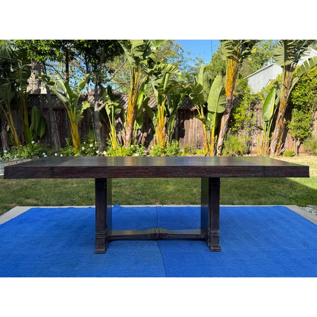 1940’s French Art Deco Cerused Oak Dining Table For Sale In San Francisco - Image 6 of 12