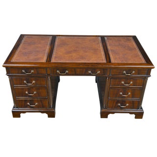 Traditional Mahogany Executive Desk For Sale