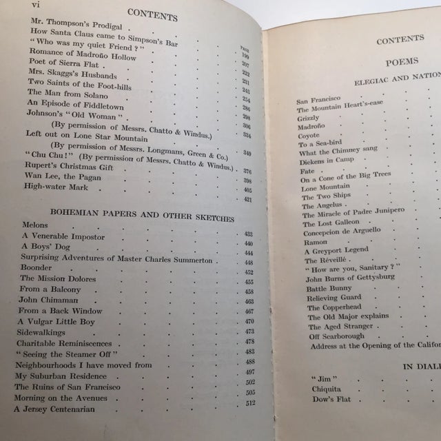 1915 Bret Harte's Stories & Poems Leather Book For Sale - Image 4 of 8