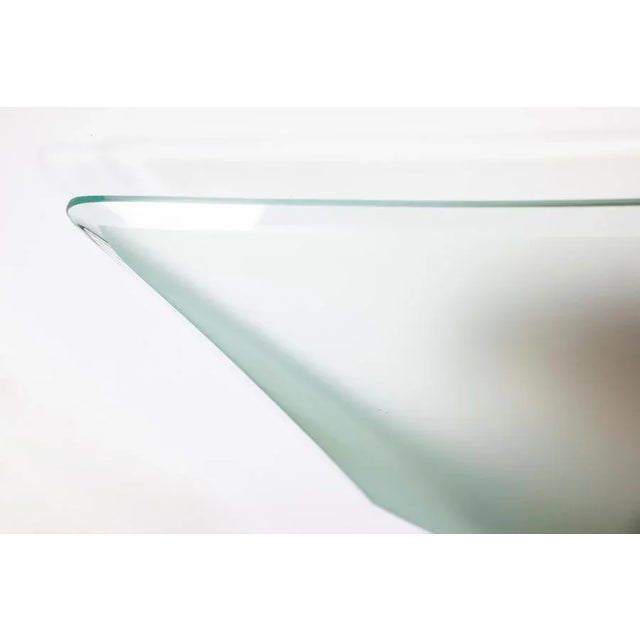 Green Modern Light Green Murano Glass and Brass Flush Mount by Gaetano Sciolari, 1960s For Sale - Image 8 of 13