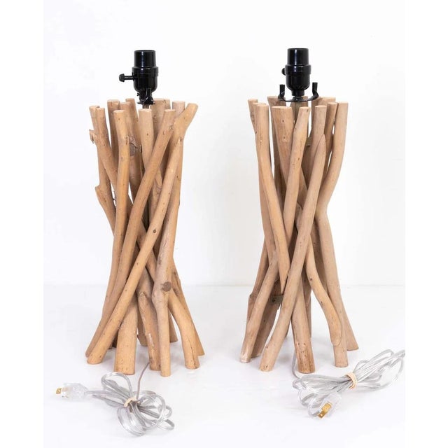Wood Late 20th Century Pair of Twig Mirrors For Sale - Image 7 of 11