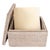 Wood Artifacts Rattan Flat File Organizer Storage Box with Lid in White Wash For Sale - Image 7 of 9