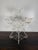 French Provincial Vintage Wrought Iron Plant Stand, Distressed White, Rustic 1930s For Sale - Image 3 of 14