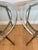Vintage Italian Brass and Glass Round Side Tables - A Pair For Sale - Image 15 of 18