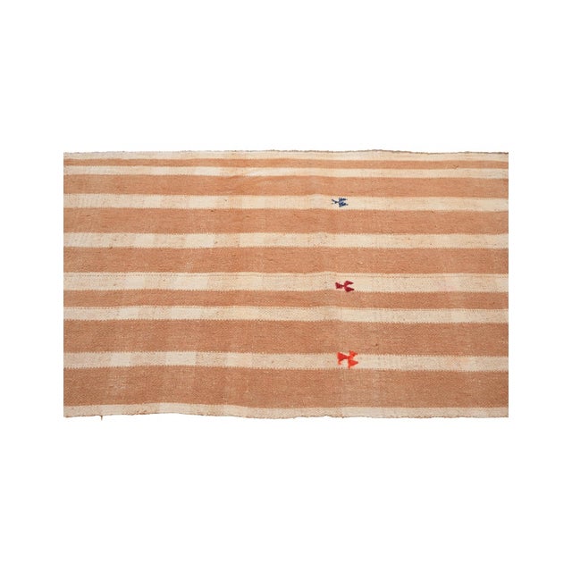 Striped Vintage Turkish Kilim Rug - 2`11″ X 6`7″ For Sale - Image 4 of 6