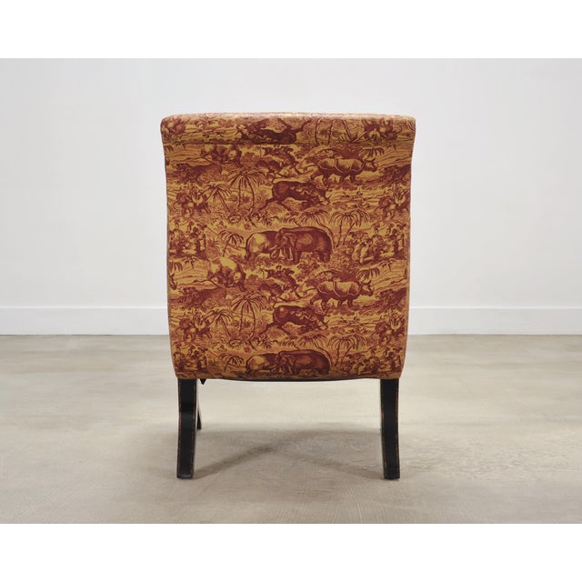 Rose Tarlow Regency Sabreleg Arm Chair With Safari Fabric For Sale - Image 18 of 18
