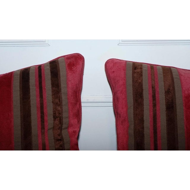 Stripey Scatter Cushions by Alexander & James Hudson, Set of 2 For Sale - Image 4 of 11
