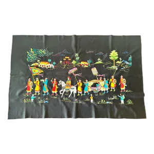 Embroidered Chinese Wedding Tapestry Unframed Textile Art