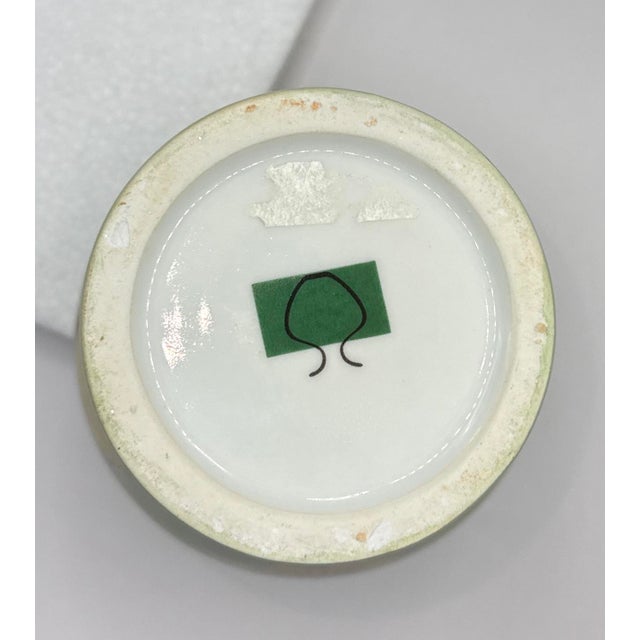 Celadon Celadon Floral Vase For Sale - Image 8 of 8