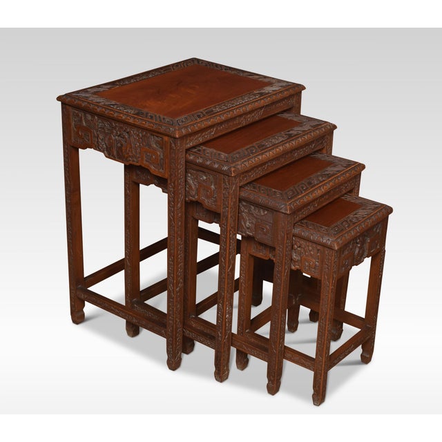 Chinese Nestinf Tables, Set of 4 For Sale - Image 3 of 3
