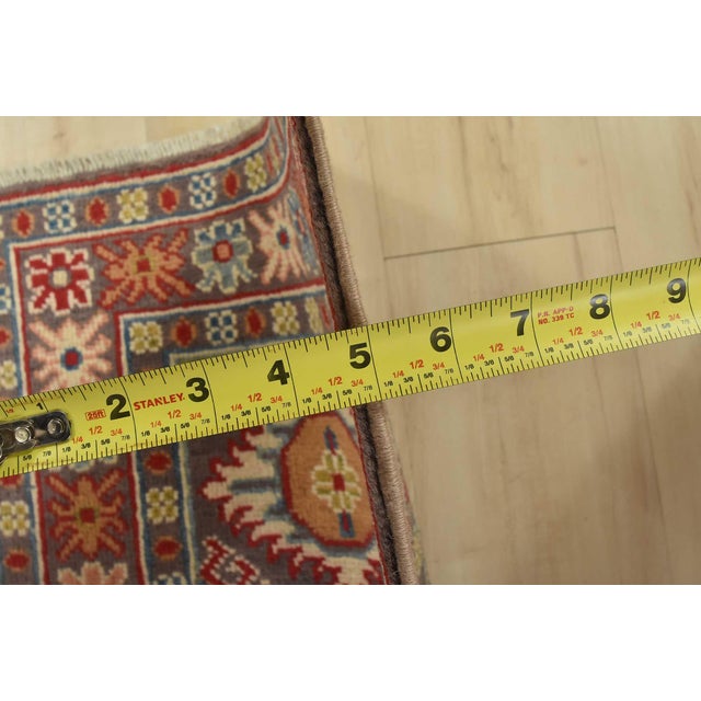 Purple Kazak Runner 2′ X 6′ Purple Wool Tribal Hand-Knotted Oriental Rug For Sale - Image 8 of 10