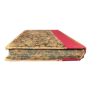 Early 20th Century Decorative Book With Marbled Pages