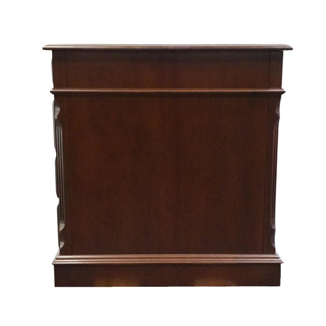 Pennsylvania House Solid Cherry Traditional Style 54" Double Pedestal Office Writing Desk 12-1303 For Sale - Image 12 of 13