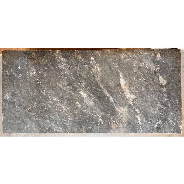 19th Century Empire Drop-Front Oak Secretary Desk or Abattant, Chest France For Sale - Image 14 of 18