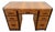 Vintage Art Deco Desk, Waterfall Top, Seven Drawers With Bakelite Pulls, Walnut For Sale