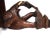 Brown Mid 20th Century Wood Carved Elephant Head Wall Decor Shelf For Sale - Image 8 of 11
