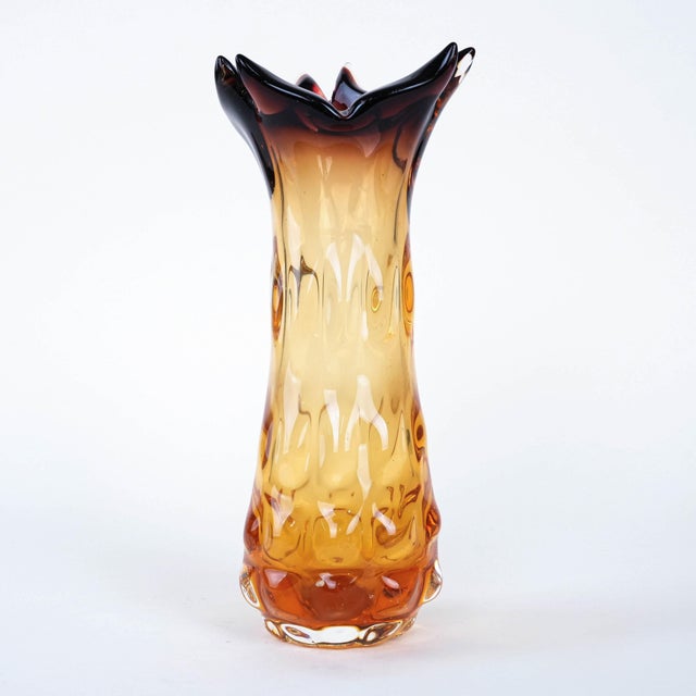 Italian Murano Glass Vase, 1960s For Sale - Image 3 of 11