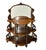 Victorian Whatnot Bookshelf in Walnut with Mirrored Etagere, 1860 For Sale - Image 5 of 5