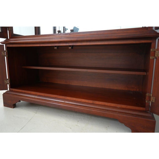 Wood Knob Creek Penn Manor Cherry Curio Cabinet For Sale - Image 7 of 18