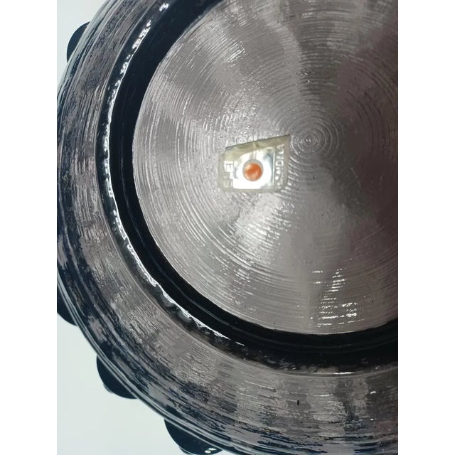 Mid-Century Modern Vinatge Midcentury Purple Blenko Flower Bowl For Sale - Image 3 of 4