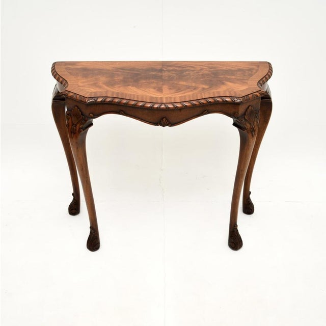Vintage Queen Anne Style Console Table, 1930 For Sale - Image 9 of 9