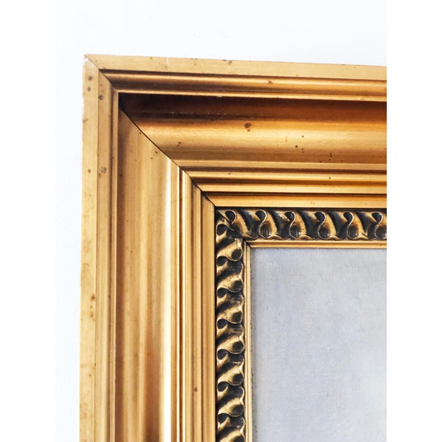 Vintage Original Cottage Oil Painting: Large Countryside Wall Art For Sale - Image 4 of 11