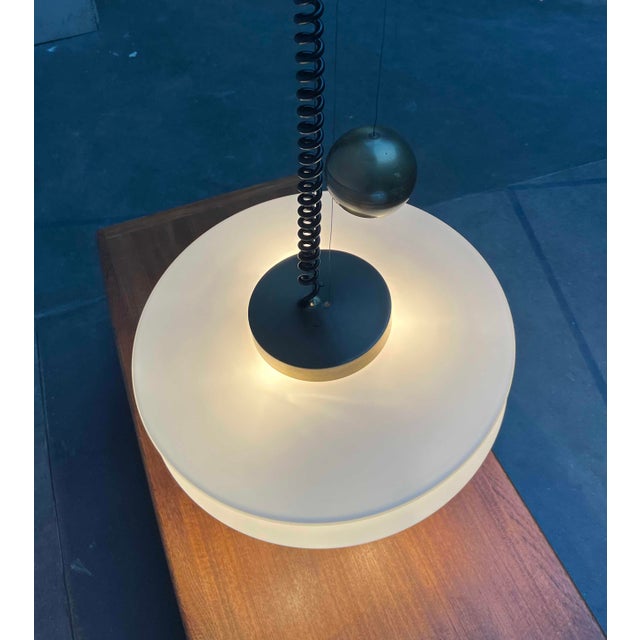 Mid-Century Modern German Space Age Orion Counterweight Pendant Lamp in Glass from Staff Leuchten, 1960s For Sale - Image 9 of 18