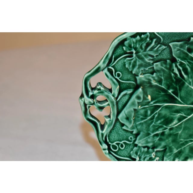 Victorian Davenport Handled Majolica Dish, Dated 1852 For Sale - Image 3 of 9