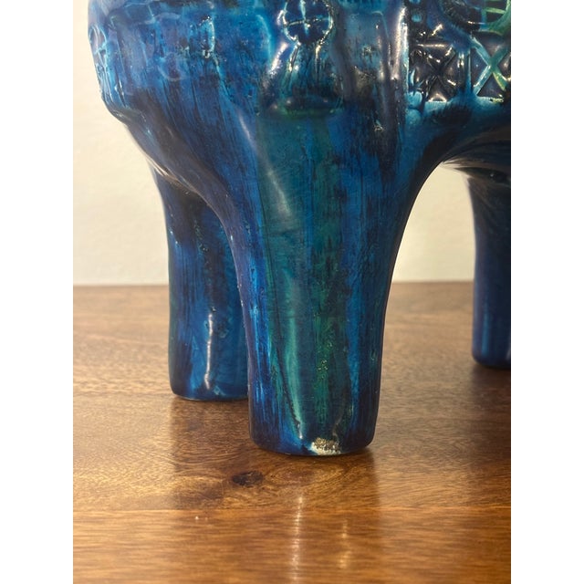 Vintage Aldo Londi for Bitossi Horse, Rimini Blue Sculpture, Italy, 1960s For Sale - Image 10 of 11
