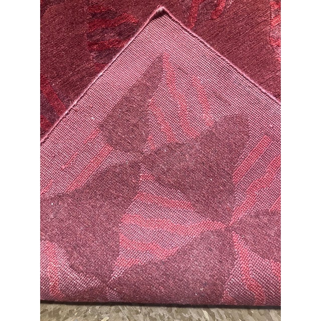 2000 - 2009 Modern Nepal Hand-Loomed Rug 6'1" X 8'8" For Sale - Image 5 of 6
