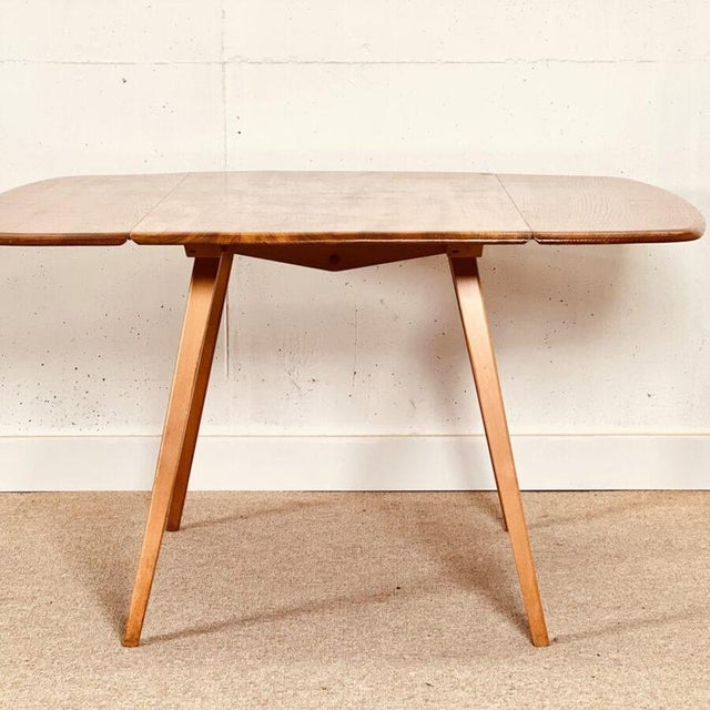 Wood Foldable Table in Light Elm by Lucian Ercolani for Ercol, 1960s For Sale - Image 7 of 8