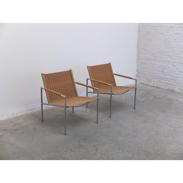 SZ01 Lounge Chairs by Martin Visser for ‘t Spectrum, 1960, Set of 2 For Sale - Image 3 of 18