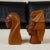 J. Pinal Wooden Native American Busts - a Pair For Sale - Image 4 of 13