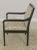 Modern Modern Upholstered Black Frame Open Armchair For Sale - Image 3 of 13