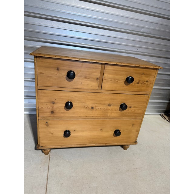 Antique Pine Two Over Two Drawers - Chest of Drawers From England There are several items we like about this chest of...