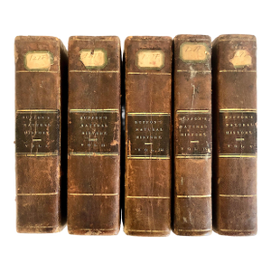Complete Five-Volume 1831 Leather-Bound Set of "Buffon’s Natural History"
