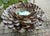 Monumental Coastal Oyster Shell Round Mirror For Sale In Miami - Image 6 of 9