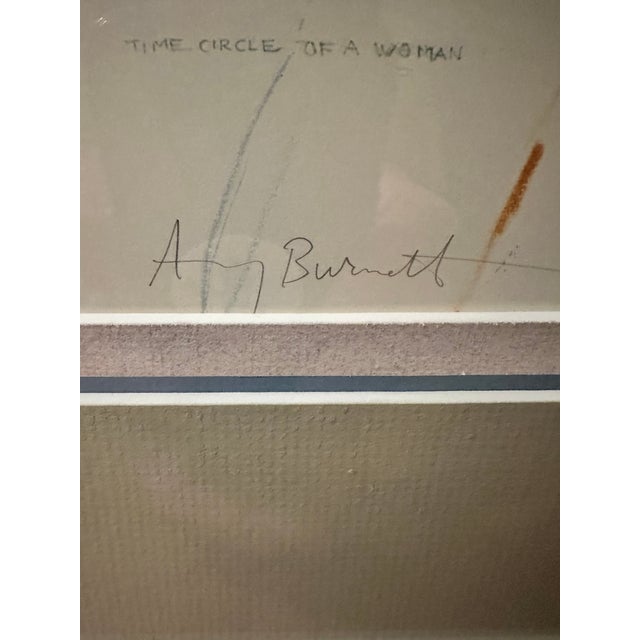 This limited edition lithograph titled “Time Circle of a Woman” by Amy Burnett is pencil signed and numbered 12/500. This...